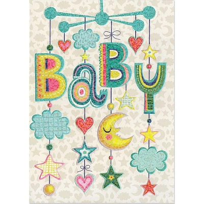 Baby Mobile Embossed and Foil Card