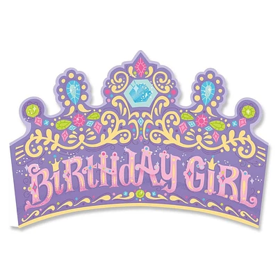 Glitter Crown Birthday Card
