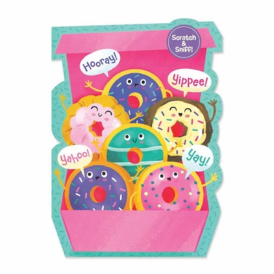 Scratch & Sniff Birthday Card - Box of Donuts