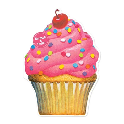 Scratch & Sniff Birthday Card - Cherry Cupcake