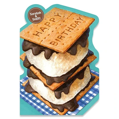 Scratch & Sniff Birthday Card - Smore's
