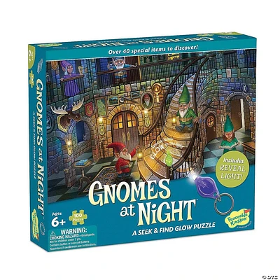 Seek and Find Glow Puzzle - Gnomes at Night