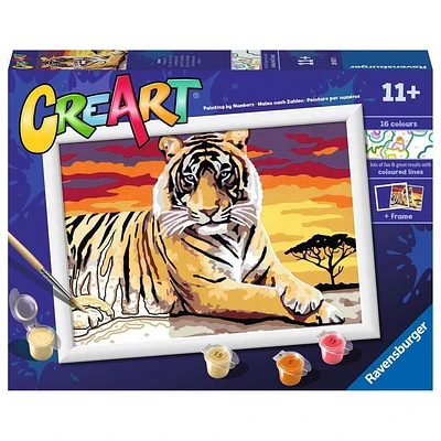 CreArt Majestic Tiger 7x10 Paint by Number