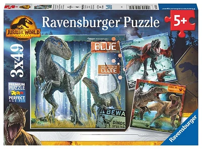 Jurassic World: Dominion 3 x 49 pc Puzzles