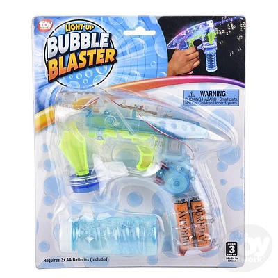 7" Transparent Light-Up Bubble Blaster