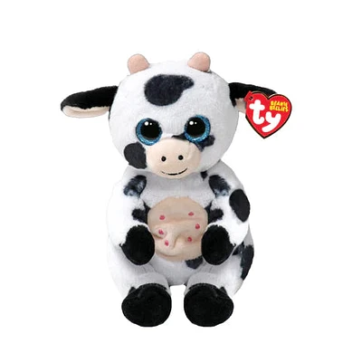 Beanie Baby Bellies - Herdly the Cow - 8"