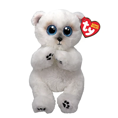 Beanie Bellie - Wuzzy the White Bear - 8" Small
