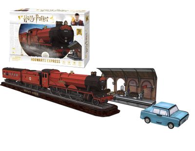 3D Puzzle - Harry Potter Hogwarts Express Paper Puzzle - 181 Piece Puz - Legacy Toys