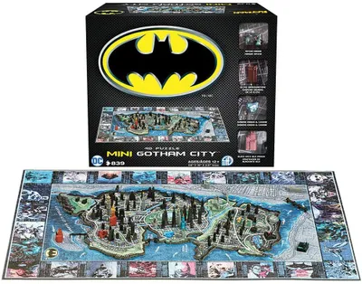 4D Puzzle - Batman Mini Gotham City - 839 Piece Puzzle