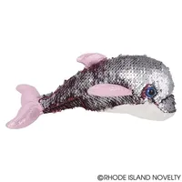 10" Sequin Pink Dolphin