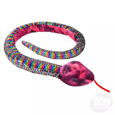 102" Multi Colored Sequin Snake