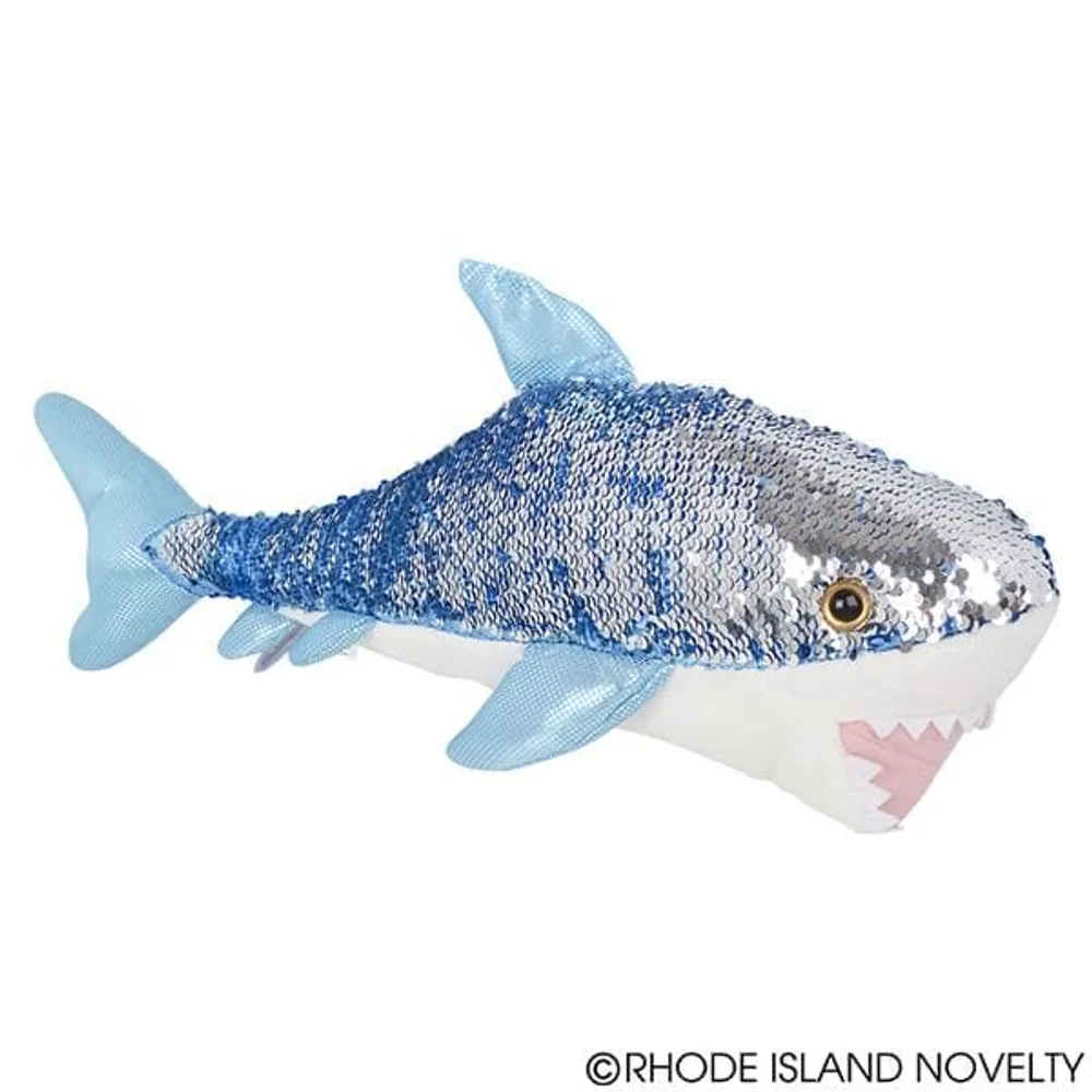 18" Great White Sequin Shark