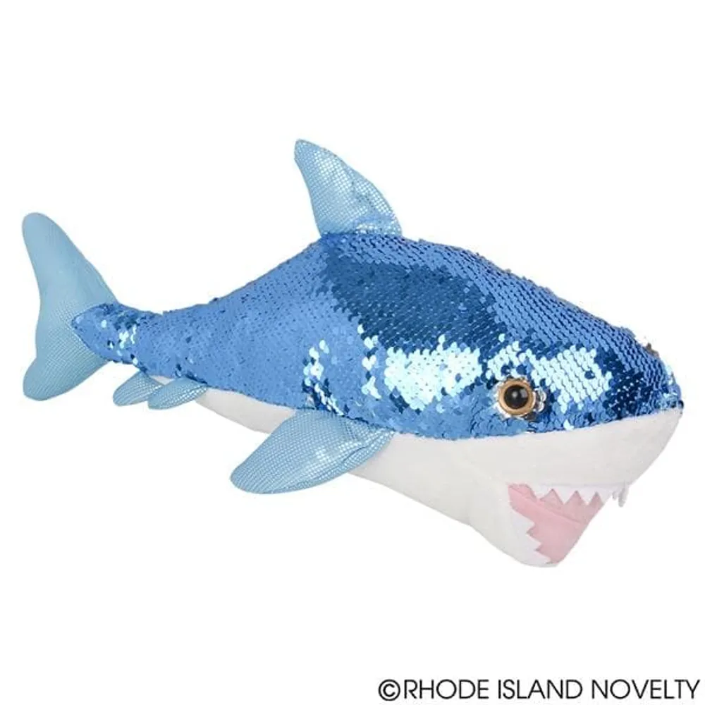 18" Great White Sequin Shark