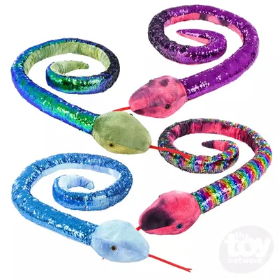 67" Multi Colored Sequin Snakes