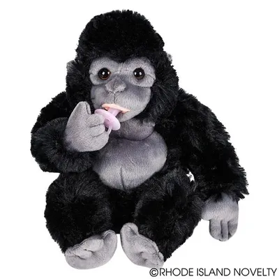 8" Animal Den Baby Gorilla W/Pacifier Plush