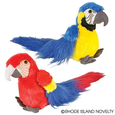 8" Animal Den Macaw Plush