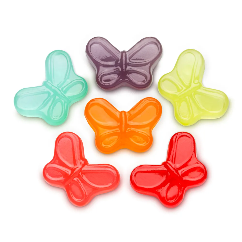 Mini Gummi Butterflies oz. Peg Bag