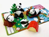 Iwako Eraser Panda Family 6 Pack