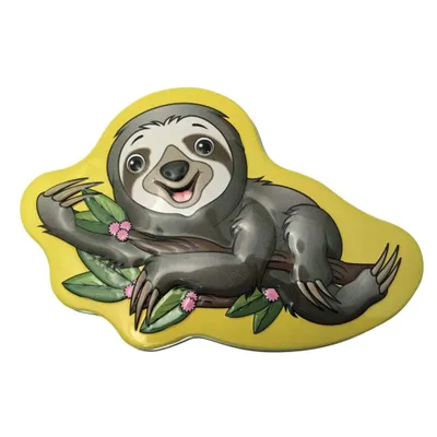 Sloth Spirit Animal Sour Strawberry Candy Tin