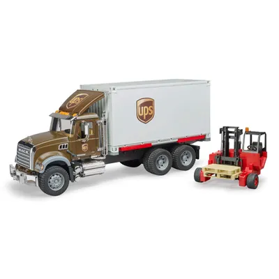 MACK Granite UPS Logistics Truck + Forklift