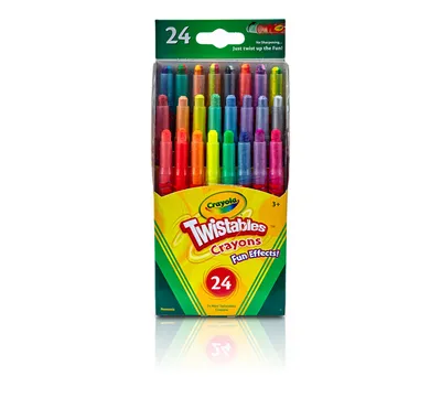 Crayola 24 Count Twistables Fun Effects Crayons