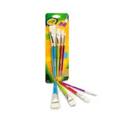Crayola 4 Count Big Paintbrushes Flat Brush Set