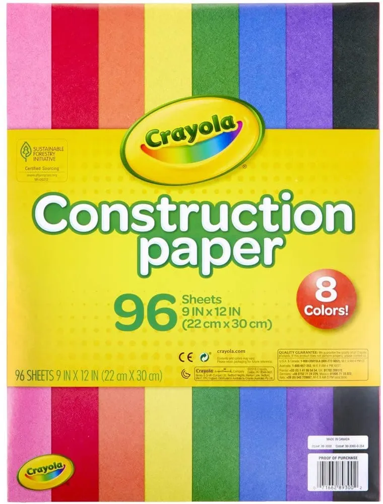 Crayola 96 Count Construction Paper