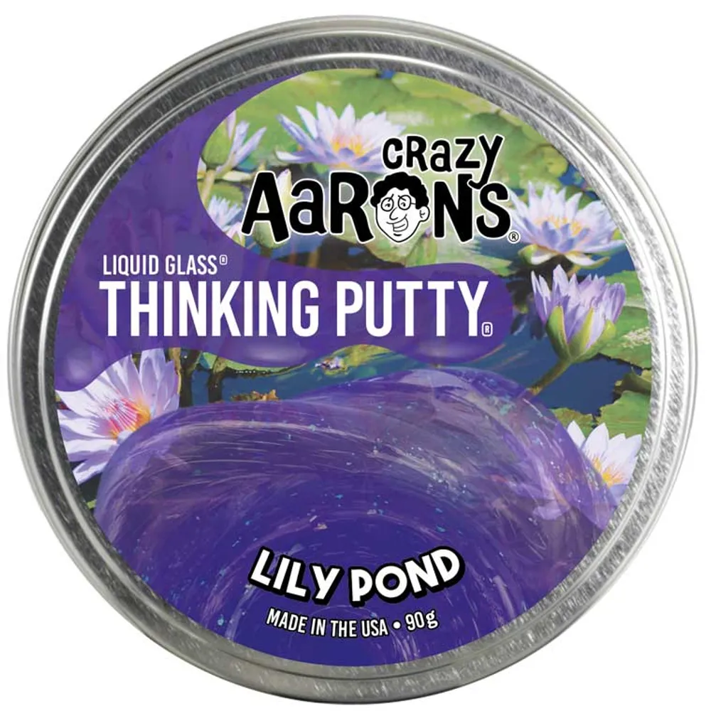 Crazy Aaron's 4" Liquid Glass Lily Pond Thinking Putty