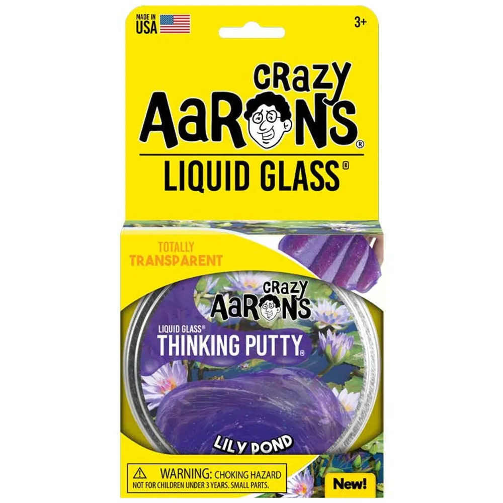 Crazy Aaron's 4" Liquid Glass Lily Pond Thinking Putty