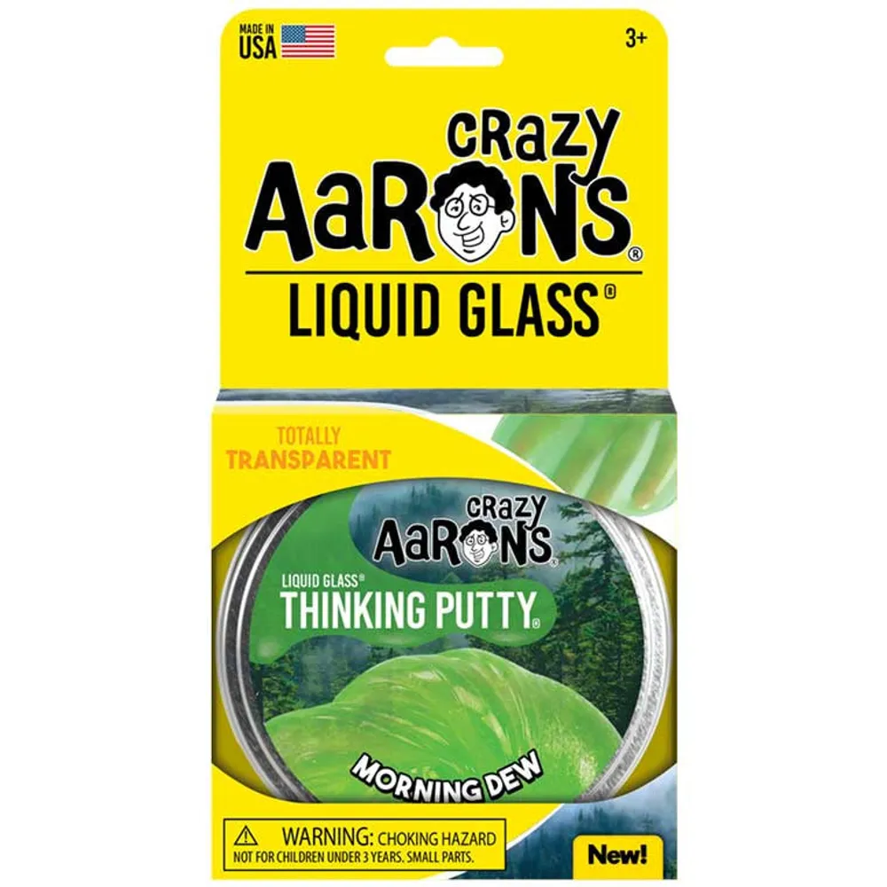 Crazy Aaron's 4" Liquid Glass Morning Dew Thinking Putty