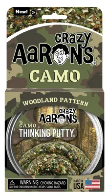 Crazy Aaron's 4" Trendsetters - Camo Woodland Pattern