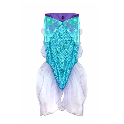 Dress Up Mermaid Glimmer Skirt With Tiara - Blue