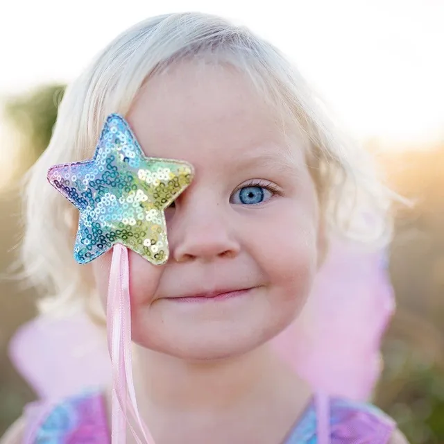 11.75 Rainbow Ribbon Wand