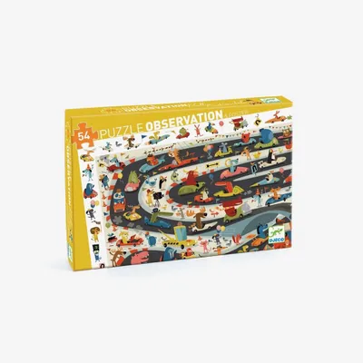 Observation Puzzle - Automobile Rally - 54 Piece Puzzle