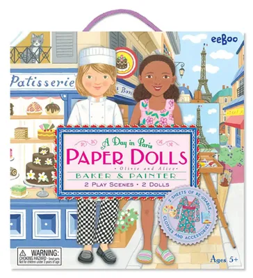 Paper Dolls - A Day In Paris - Baker and Painter