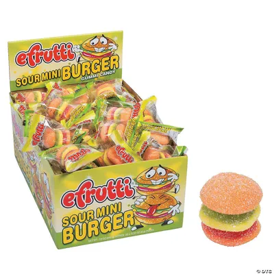 Efrutti Gummi Sour Mini Burger