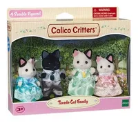 Calico Critters Tuxedo Cat Family