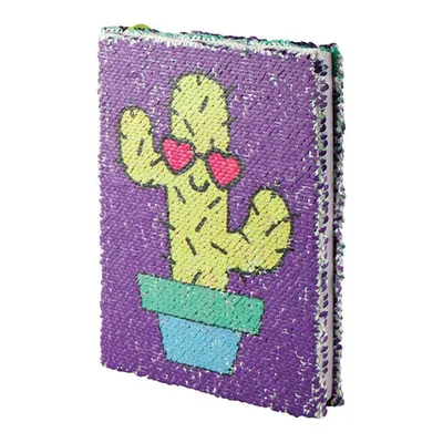 Magic Sequin Cactus/Can't Touch  Reveal Journal