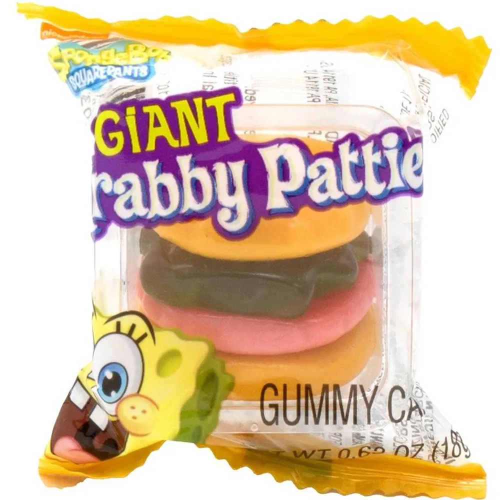 Giant Krabby Patties Gummy Candy