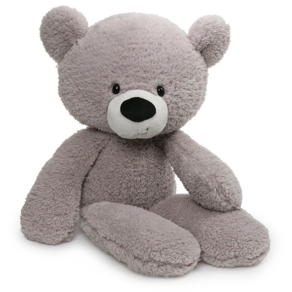 Fuzzy Teddy Bear - Gray