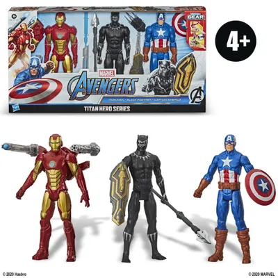 Marvel Avengers Titan Hero Series Blast Gear 3-Figure Pack