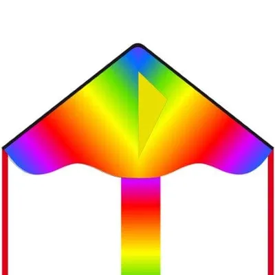 Simple Flyer Kite Radiant Rainbow 33"
