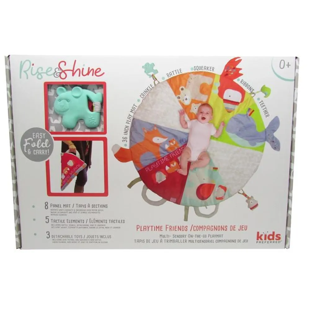 Rise & Shine Playtime Friends on-the-go Playmat