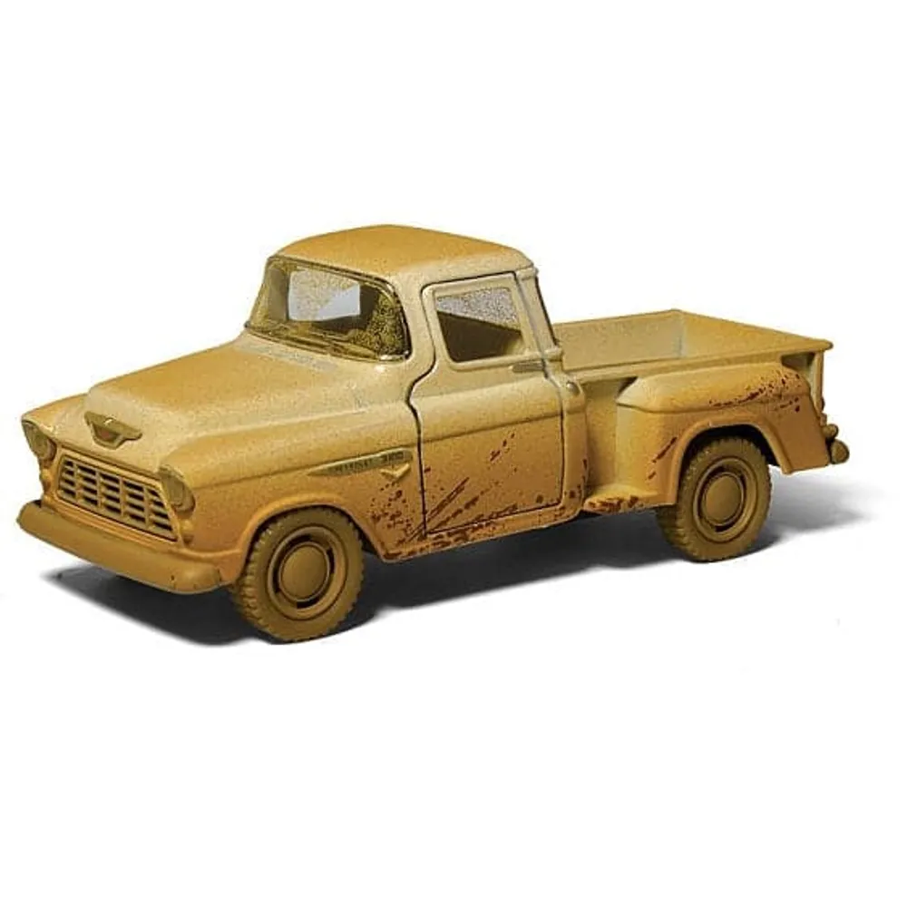 5" Diecast 1955 Chevy Stepside Pickup Truck Muddy