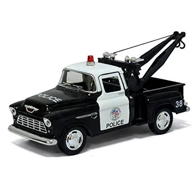 5" Diecast 1955 Chevy Stepside Pickup Truck Police