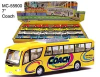 7" Diecast Coach Bus