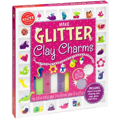 Make Glitter Clay Charms