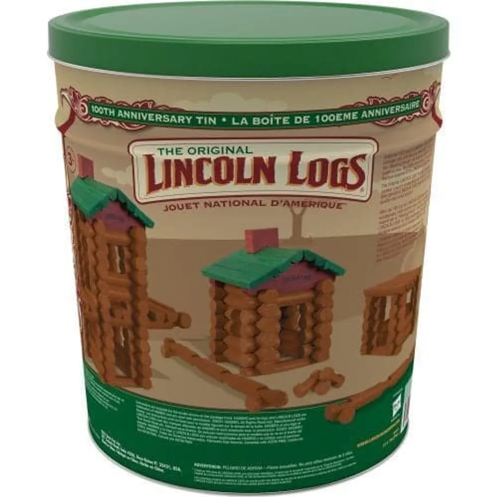 Lincoln Logs - 111 Piece 100th Anniversary Tin