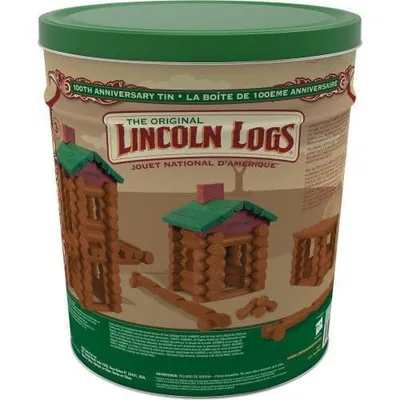 Lincoln Logs - 111 Piece 100th Anniversary Tin