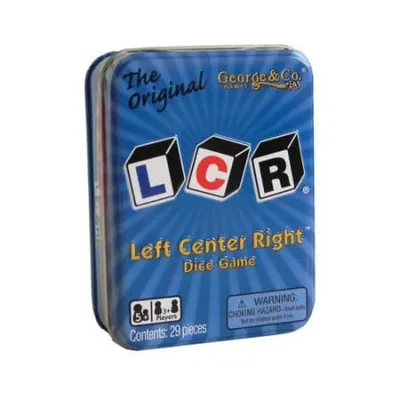 LCR Left, Center, Right, Blue Tin